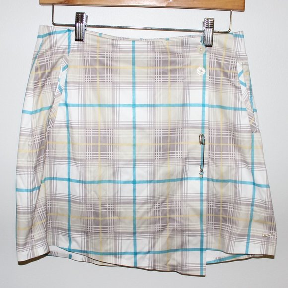 Nike Dresses & Skirts - Nike Premium Golf Skirt White/Blue 2 EUC